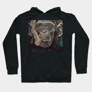 smoking monkey chimpanzee Hoodie